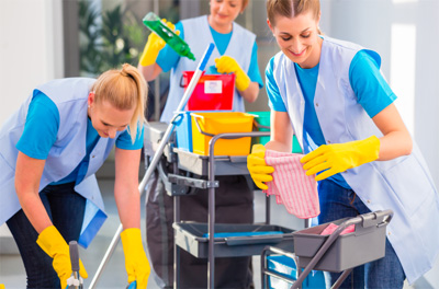 cleaning people